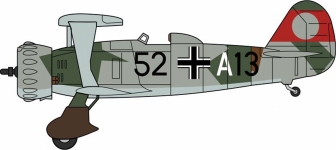 Herpa 81AC125S - 1:72 - Henschel 123, StG165 Immelmann